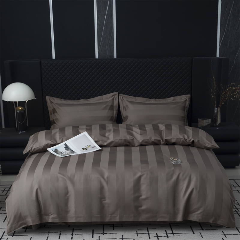 7cm Stripe Sateen 750TC Set Leapa Cotton Sateen