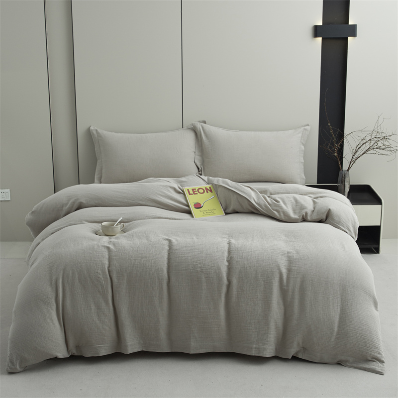 Uige Sraitheanna Dúbailte 100% Fabraic Cadáis Socraigh Leapa Super Bog