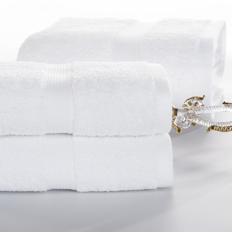 Jacquard Towel Set Hotel Bathroom Plain White Jacquard Towel Set Hotel Bathroom Plain White
